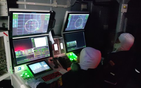 Centro Operativo de Combate en la corbeta Manabí