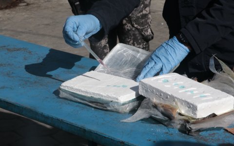 Prueba. Es el tercer paso para poder dar paso a la trituración del material ilegal