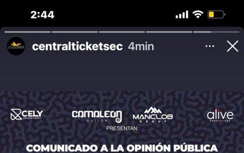 Captura de pantalla del comunicado.