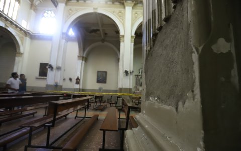 Realidad. Así se encuentran algunos pilares.