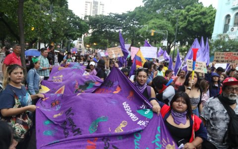 La marcha dio inició a las 17:20.
