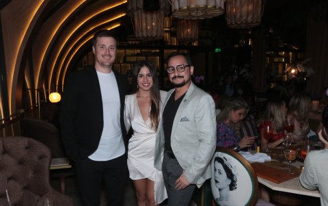 Juan Suárez, Estefi León y Daniel Zea.