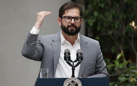 El presidente de Chile, Gabriel Boric, en una fotografía de archivo.