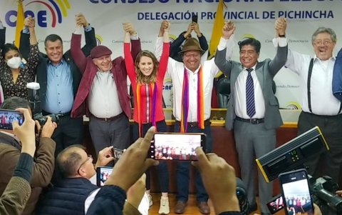 Alianza Mover, Juntos por la gente y Pachakutik.