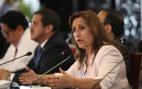 La presidenta de Perú, Dina Boluarte, en una fotografía de archivo.