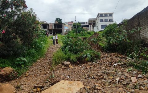 Un nuevo deslizamiento de tierras se registro en Bellavista