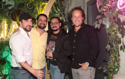 Cristian Soriano, Juan Morales, Daniel Zea y Gustavo Patiño.