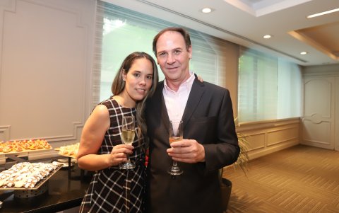 Lorraine Akel y Stefano Piroli.