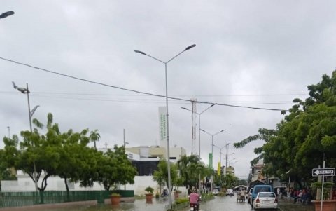 Así luce la avenida La Paz en la cabecera cantonal.