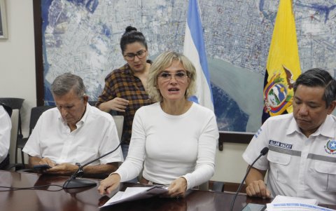La alcaldesa Cynthia Viteri dio a conocer los sectores que sufrieron afectaciones por los eventos climáticos.