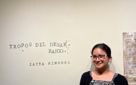 Zayra Ninoska Sánchez, la creadora de esta exhibición en Guayaquil.