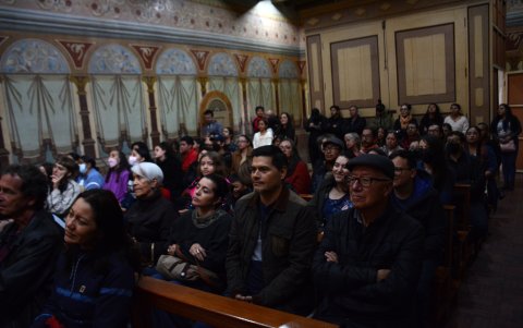 Asistentes al Festival de Música Sacra.
