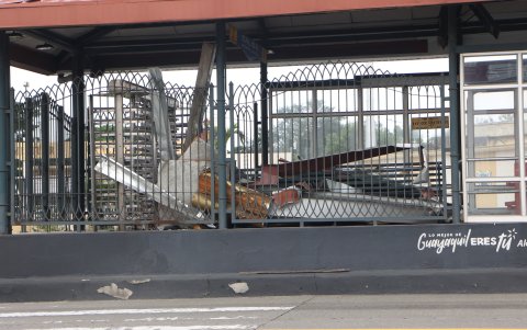 Situación. Una estación de la troncal Metro Bastión ‘guarda’ estructuras en su interior.