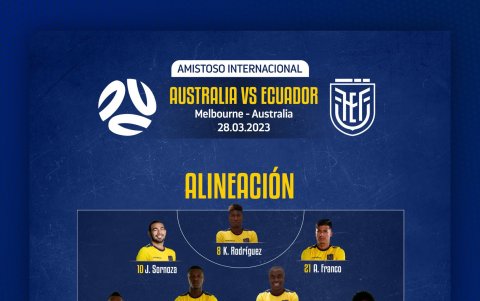 El 11 titular que saltó ante Australia. Se ven jugadores diferentes al primer partido.