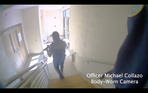 Los agentes en la persecución de la presunta implicada en la muerte de seis personas