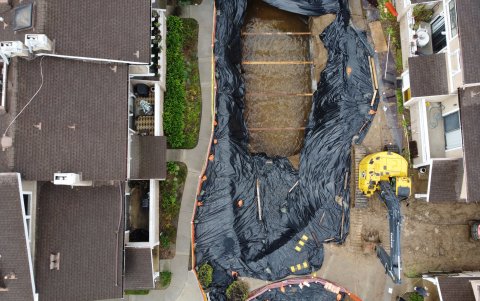 Los efectos de las fuertes lluvias y vientos, que se registran todavía este miércoles 23 de marzo de 2023, en partes aisladas del estado de California