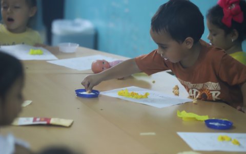 La Unidad Educativa Semillita de Guayaquil ofreció un curso vacacional introductorio al preescolar.