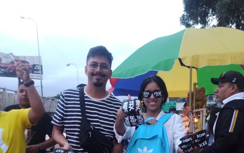 Adriana Espinoza y Fabricio Moral