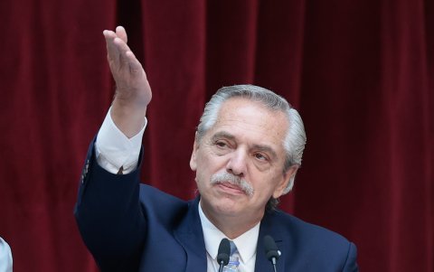 El presidente de Argentina, Alberto Fernández, en una fotografía de archivo.