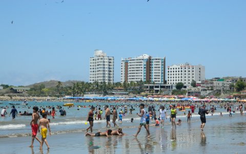 El ambiente del primer día del feriado de Semana Santa.