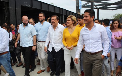 El 23 de agosto del 2018, el entonces alcalde Jaime Nebot visitó la obra, junto con Cynthia Viteri. También aparece el actual vicealcalde, Josué Sánchez.