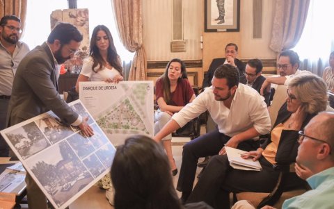 Momento en que se abordaban temas relacionados con la segunda etapa de Guayarte (no prosperó), en agosto del 2019.