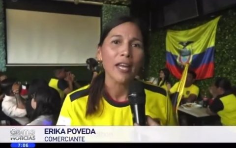 Captura de pantalla de video de un reportaje de Gama TV sobre el mundial de Catar.