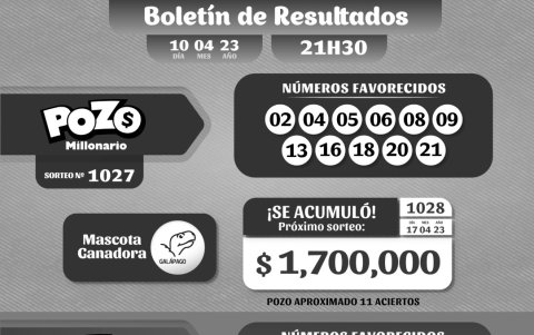 POZO 1027, REVANCHA 014, LUNES 10 DE ABRIL 2023