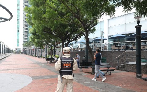 Vigilancia. Los espacios públicos cuentan con seguridad privada, pero el temor ha aminorado las visitas.