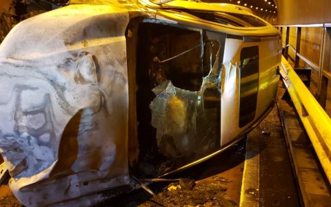 Investigación. Las causas del siniestro todavía se analizan ya que es un espacio estrecho de tres carriles