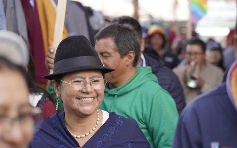 La actual subcoordinadora Cecilia Velasque también busca la coordinación. Su línea no se acerca a la de la Conaie.