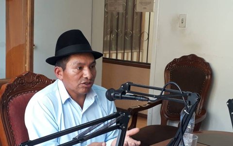 El expresidente de la Conaie, Jorge Herrera, también inscribió su candidatura para esta elección.