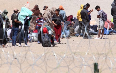 otografía de migrantes en la frontera de México y EEUU