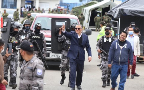 Jorge Glas salió por primera vez de la cárcel en abril de 2022, cuando el juez de Manglaralto aceptó una acción de protección. Su abogado era Fausto Jarrín.