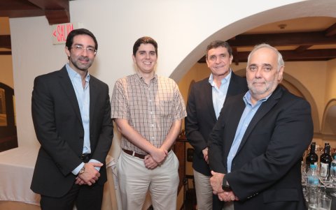 Gustavo Amador, Daniel Palacios, Paúl Palacios y Antonio Gómez.