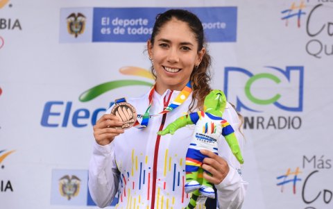 En Valledupar, Molina fue bronce en su especialidad y cuarta en ruta por equipos.