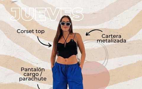 Look de Cristina en el estilo Y2K.