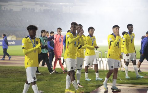 Los jugadores de la Tricolor agradecieron a los hinchas por el gran apoyo.