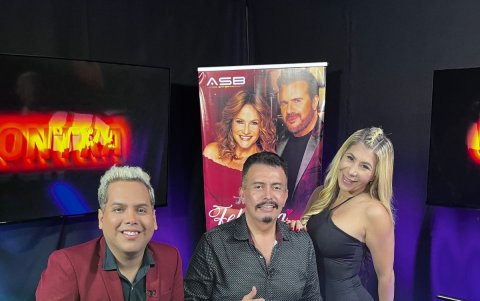 Rey con Dieter y Andrea Bucaram.