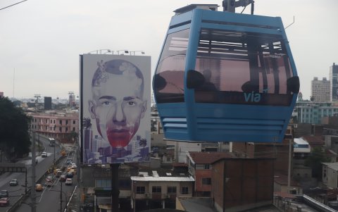 Mural. Este mural tenía tonos más encendidos.