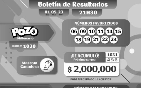 POZO 1030, REVANCHA 017 1, LUNES 1 DE MAYO 2023