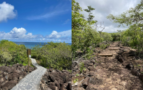 Los senderos que se recorren en Galápagos pueden variar según el destino.