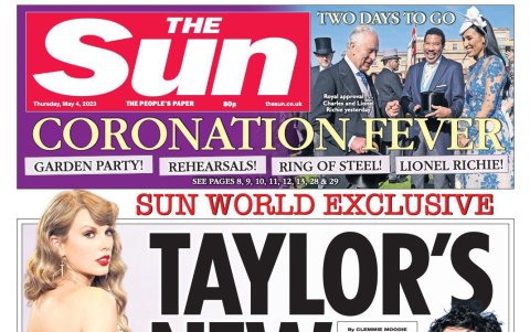 The Sun de Reino Unido lanza una exclusiva en la que asegura que Taylor Swift y Matty Healy están saliendo.