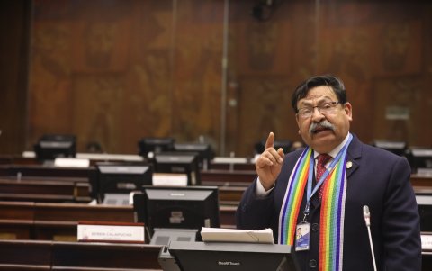 El altercado entre los legisladores sucedió durante la intervención de Joel Abad.