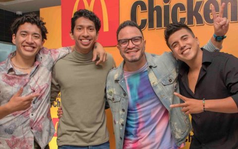 Jonathan y Gerson Quinde, Chino Moreira y Érick Falcón.