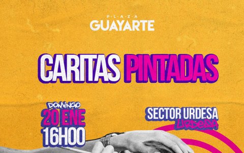 Con esta imagen se promocionó la actividad de caritas pintadas, que fue subida a Facebook el 17 de enero de 2019.