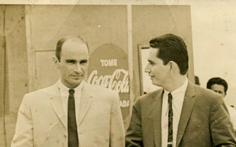 En su juventud, Mariano Merchán y Alfonso Espinosa de los Monteros.