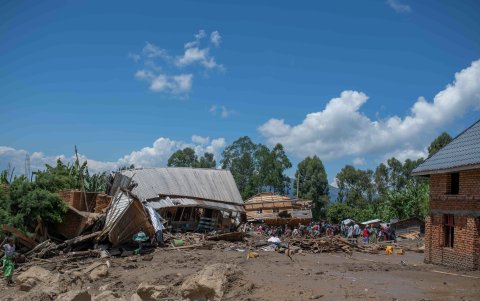 Las intensas precipitaciones provocaron riadas, inundaciones y corrimientos de tierra en el territorio de Kalehe, ubicado en la provincia de Kivu del Sur.