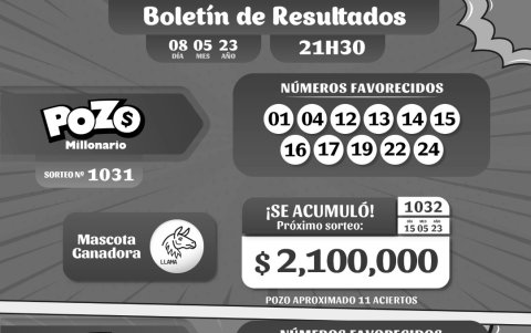 POZO 1031, REVANCHA 018 , LUNES 8 DE MAYO 2023