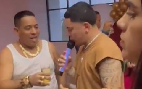 Tras su salida de prisión, JR apareció en algunas fiestas.